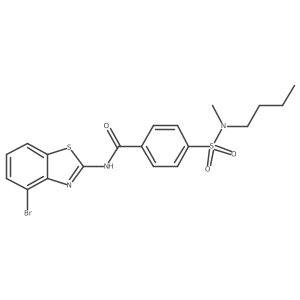 N-(4-bromobenzo[d]thiazol-2-yl)-4-(N-butyl-N-methylsulfamoyl)benzamide结构式