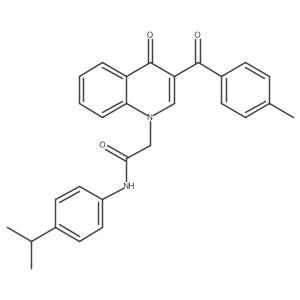 N-(4-isopropylphenyl)-2-(3-(4-methylbenzoyl)-4-oxoquinolin-1(4H)-yl)acetamide Structure