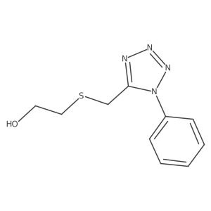 2-[[(1-Phenyl-1H-tetrazol-5-yl)methyl]thio]ethanol Structure