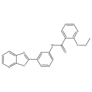 2-ethoxy-N-(3-(thiazolo[5,4-b]pyridin-2-yl)phenyl)nicotinamide结构式