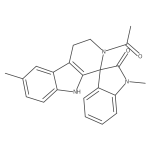 2-acetyl-1',6-dimethyl-2,3,4,9-tetrahydrospiro[beta-carboline-1,3'-indol]-2'(1'H)-one Structure