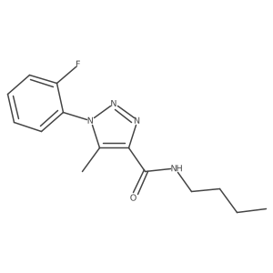 N-butyl-1-(2-fluorophenyl)-5-methyl-1H-1,2,3-triazole-4-carboxamide Structure