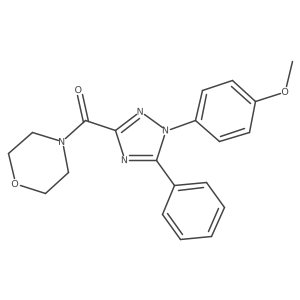 [1-(4-methoxyphenyl)-5-phenyl-1H-1,2,4-triazol-3-yl](morpholino)methanone Structure