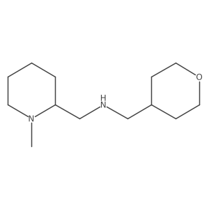 1-Methyl-N-[(tetrahydro-2H-pyran-4-yl)methyl]-2-piperidinemethanamine结构式