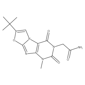2-(7-(tert-butyl)-1-methyl-2,4-dioxo-1,2-dihydrooxazolo[2,3-f]purin-3(4H)-yl)acetamide Structure