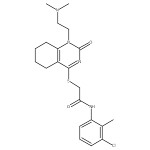 N-(3-chloro-2-methylphenyl)-2-((1-(2-(dimethylamino)ethyl)-2-oxo-1,2,5,6,7,8-hexahydroquinazolin-4-yl)thio)acetamide Structure