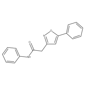 N-phenyl-2-(5-phenylisoxazol-3-yl)acetamide结构式
