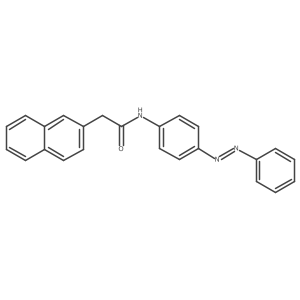 2-Naphthaleneacetamide, N-[4-(2-phenyldiazenyl)phenyl]-结构式