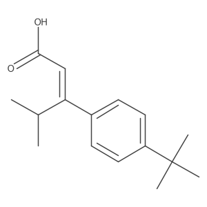 3-[4-(1,1-Dimethylethyl)phenyl]-4-methyl-2-pentenoic acid结构式