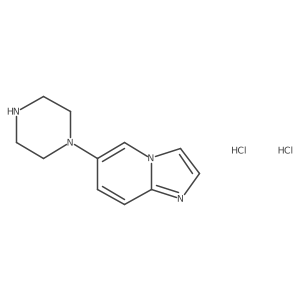 6-Piperazinoimidazo[1,2-a]pyridine dihydrochloride结构式