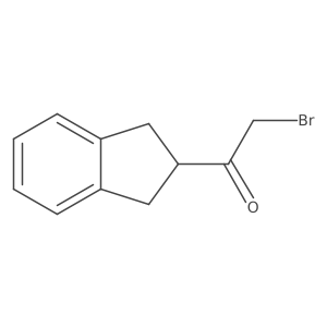 2-bromo-1-(2,3-dihydro-1H-inden-2-yl)ethan-1-one Structure