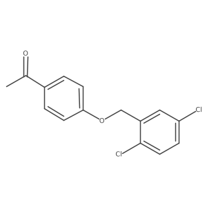 1-(4-(2,5-Dichlorobenzyloxy)phenyl)ethanone Structure