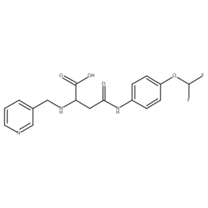 4-((4-(Difluoromethoxy)phenyl)amino)-4-oxo-2-((pyridin-3-ylmethyl)amino)butanoic acid结构式