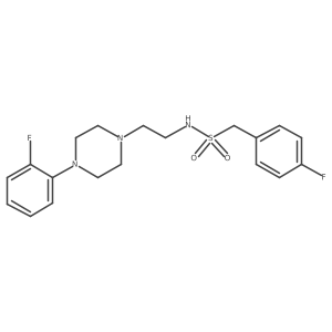 1-(4-fluorophenyl)-N-(2-(4-(2-fluorophenyl)piperazin-1-yl)ethyl)methanesulfonamide Structure