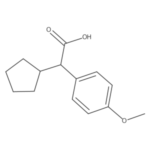 2-Cyclopentyl-2-(4-methoxyphenyl)acetic acid Structure