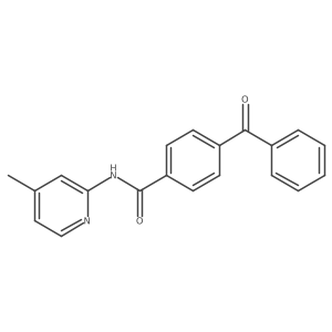 4-benzoyl-N-(4-methylpyridin-2-yl)benzamide结构式
