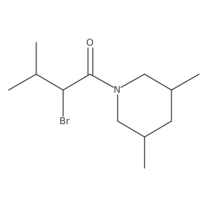 2-Bromo-1-(3,5-dimethylpiperidin-1-yl)-3-methylbutan-1-one Structure