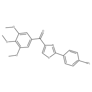 [2-(4-Aminophenyl)-4-thiazolyl](3,4,5-trimethoxyphenyl)methanone Structure