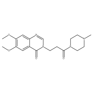 COc1cc2ncn(CCC(=O)N3CCN(C)CC3)c(=O)c2cc1OC结构式