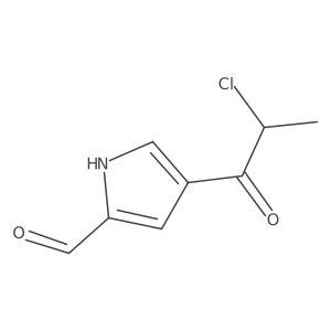 4-(2-Chloro-1-oxopropyl)-1H-pyrrole-2-carboxaldehyde结构式