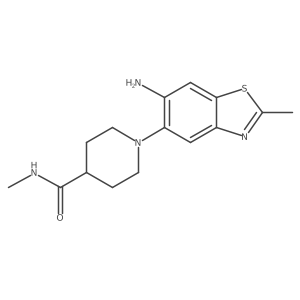 1-(6-Amino-2-methyl-5-benzothiazolyl)-N-methyl-4-piperidinecarboxamide结构式