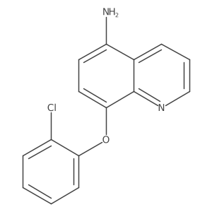 8-(2-Chlorophenoxy)-5-quinolinamine结构式