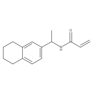 N-[1-(5,6,7,8-tetrahydronaphthalen-2-yl)ethyl]prop-2-enamide Structure