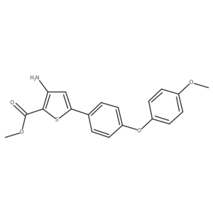 Methyl 5-(4-(4-methoxyphenoxy)phenyl)-3-aminothiophene-2-carboxylate结构式