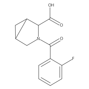 (1S,2S,5R)-3-(2-fluorobenzoyl)-3-azabicyclo[3.1.0]hexane-2-carboxylic acid Structure