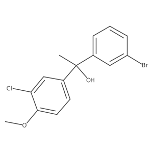 1-(3-Bromophenyl)-1-(3-chloro-4-methoxyphenyl)ethanol Structure