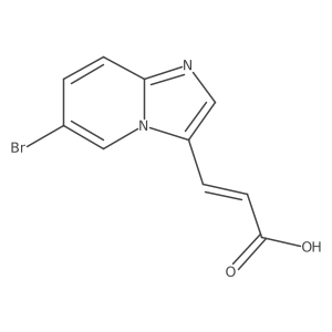2-Propenoic acid,3-(6-bromoimidazo[1,2-a]pyridin-3-yl)-结构式