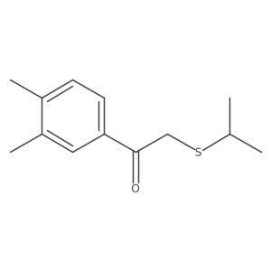 1-(3,4-Dimethylphenyl)-2-(propan-2-ylsulfanyl)ethan-1-one结构式