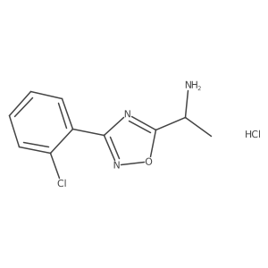 1-[3-(2-Chloro-phenyl)-[1,2,4]oxadiazol-5-YL]-ethylamine hydrochloride Structure