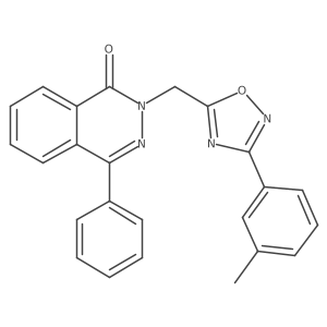 4-phenyl-2-((3-(m-tolyl)-1,2,4-oxadiazol-5-yl)methyl)phthalazin-1(2H)-one结构式