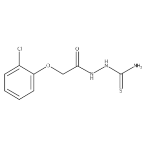 2-{[(2-Chlorophenyl)oxy]acetyl}hydrazinecarbothioamide Structure