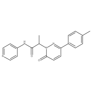 2-(6-oxo-3-(p-tolyl)pyridazin-1(6H)-yl)-N-(pyridin-4-yl)propanamide结构式