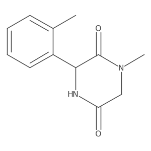1-Methyl-3-(2-methylphenyl)piperazine-2,5-dione Structure