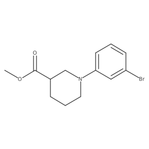 Methyl 1-(3-bromophenyl)piperidine-3-carboxylate Structure
