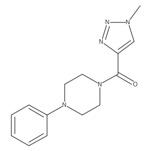 (1-methyl-1H-1,2,3-triazol-4-yl)(4-phenylpiperazin-1-yl)methanone结构式