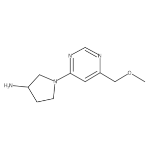 1-[6-(Methoxymethyl)pyrimidin-4-yl]pyrrolidin-3-amine Structure