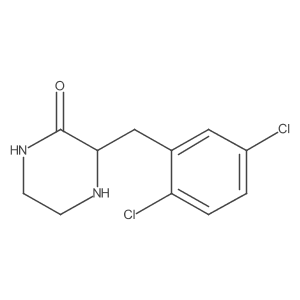 (R)-3-(2,5-Dichlorobenzyl)piperazin-2-one结构式