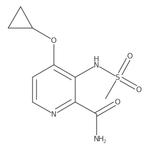 4-Cyclopropoxy-3-(methylsulfonamido)picolinamide结构式
