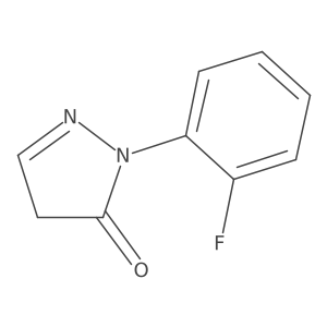 1-(2-fluorophenyl)-4,5-dihydro-1H-pyrazol-5-one Structure