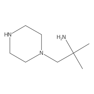 2-Methyl-1-(piperazin-1-yl)propan-2-amine Structure