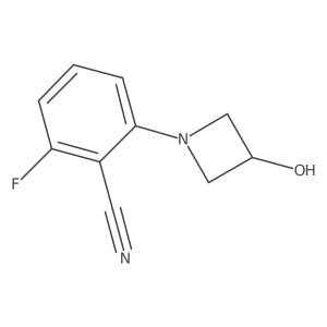 Benzonitrile, 2-fluoro-6-(3-hydroxy-1-azetidinyl)-结构式