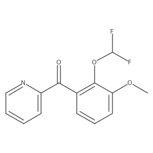 2-(2-(Difluoromethoxy)-3-methoxybenzoyl)pyridine结构式