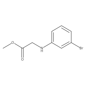 N-(3-Bromophenyl)glycine methyl ester结构式