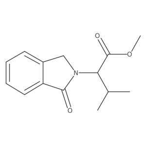 methyl 3-methyl-2-(1-oxo-1,3-dihydro-2H-isoindol-2-yl)butanoate结构式