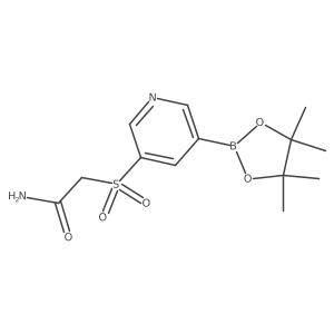 2-(5-(4,4,5,5-Tetramethyl-1,3,2-dioxaborolan-2-yl)pyridin-3-ylsulfonyl)acetamide Structure