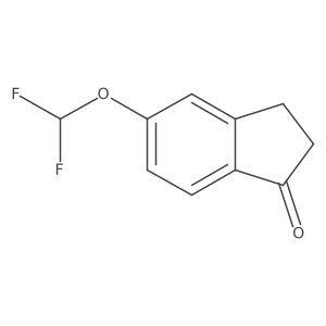 5-(difluoromethoxy)-2,3-dihydro-1H-inden-1-one Structure